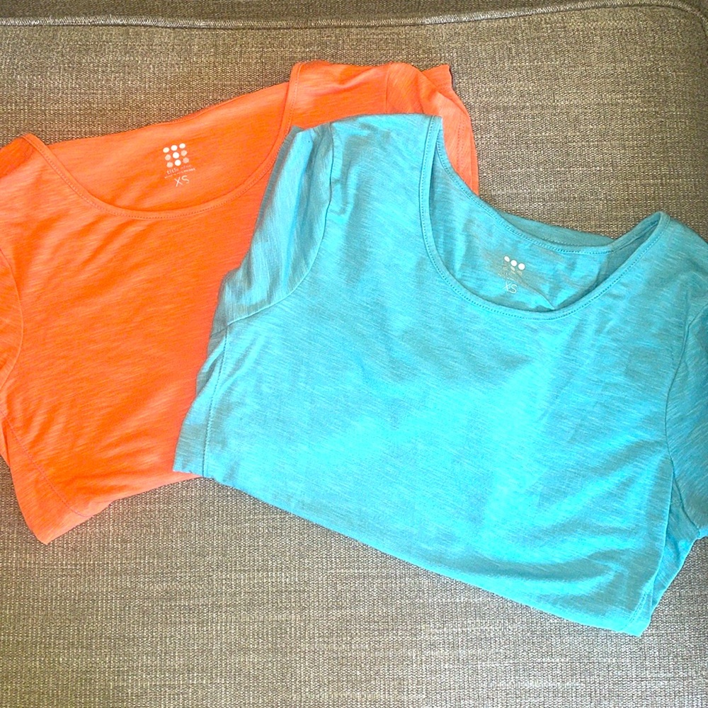 Lot of two Title Nine Matahati fabric women’s XS tech Tees